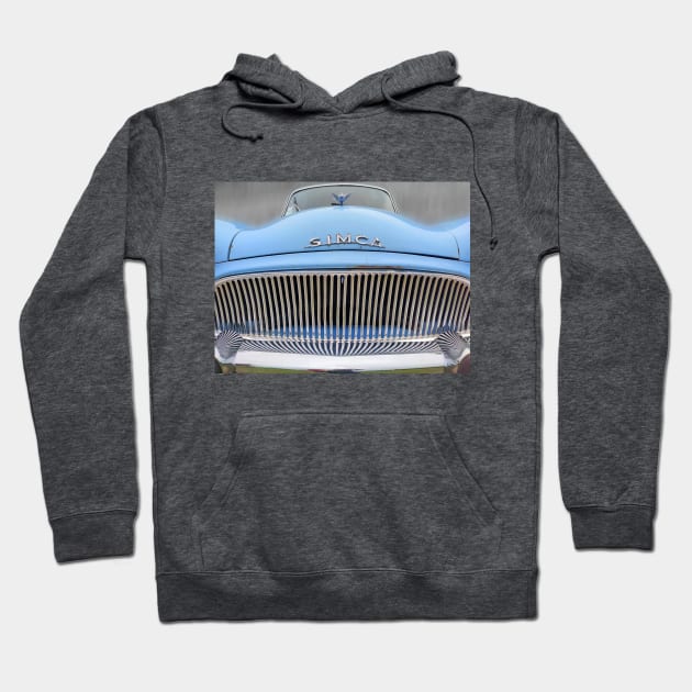 Simca Aronde, vintage French car. Hoodie by JonDelorme